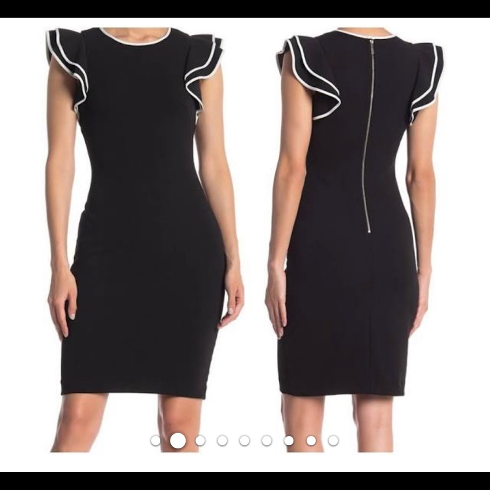 Tommy Hilfiger Navy Ruffle Dress Size 4